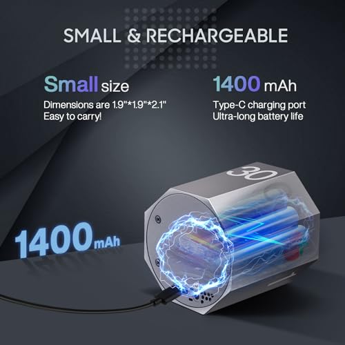 ADHD Pomodoro Timer Metal Gravity Rotation 1.8” LED Large Screen