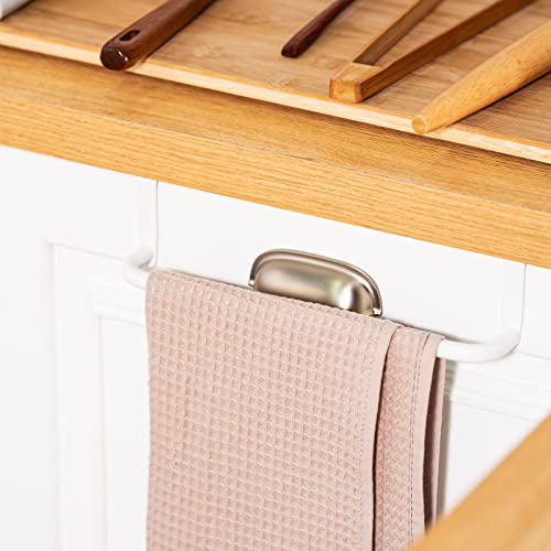 Over Cabinet Door Towel Bar (White)