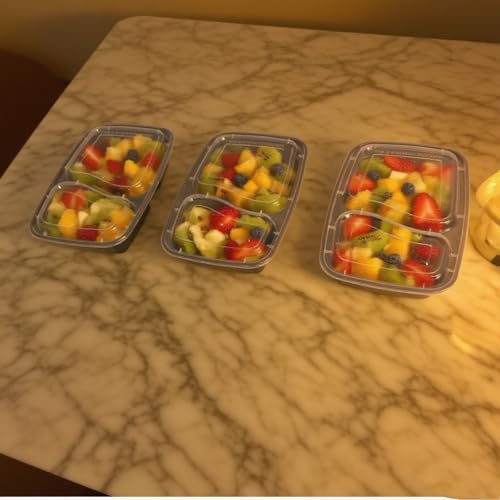 28oz 2compartment Plastic meal prep containers With Lids (28 oz square box)