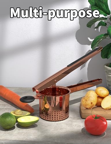 Large 15oz Potato Ricer (Rose Gold-Black)