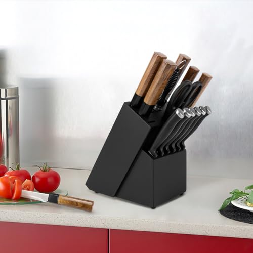 Universal Knife Block Without Knives (Black-14 Slot)