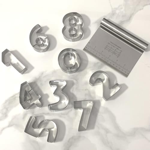 Number Cookie Cutters Shapes 9pcs (Number)