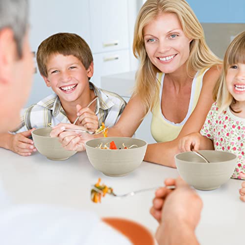 Wheat Straw Bowl Sets (26 oz / Beige)