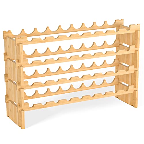 Wine Rack Freestanding Floor (Yellow)