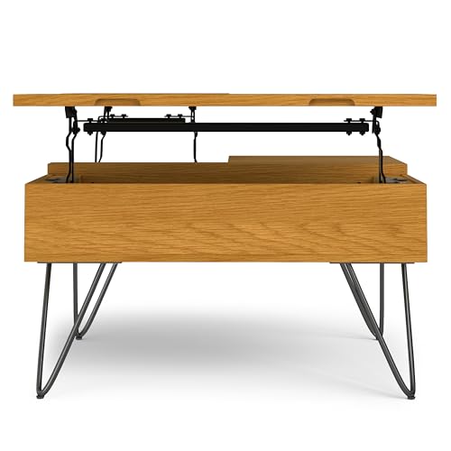 Hunter 36" Wide Solid Mango Wood Coffee Table in Natural