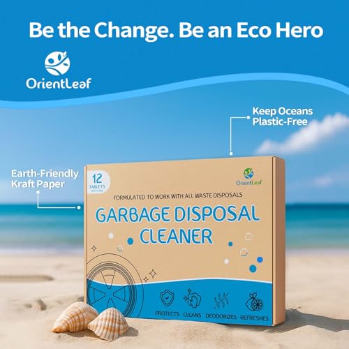 Garbage Disposal Cleaner and Deodorizer Tablets 20g 1 Year Supply Sink Cleaner (12 Count)