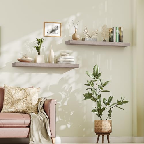 Floating Shelves for Wall (Greige / 47.2 Inches)