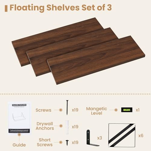 Floating Book Shelves for Wall