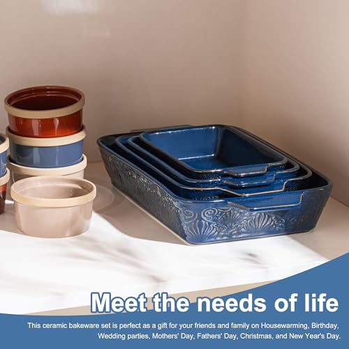 Casserole Dishes for Oven (Blue)