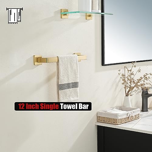 Gold Towel Bar (14.41 Inch / Brushed Gold)