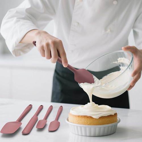 Silicone Spatula Set of 5 (Pure Wine)