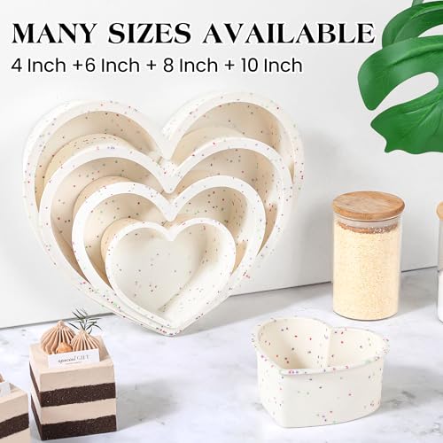 8 Inch Silicone Heart Shaped Cake Pans (Heart / 8 inch)