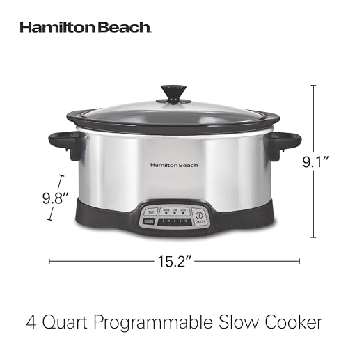 Set & Forget 4 Quart Programmable Slow Cooker (4 Quarts)
