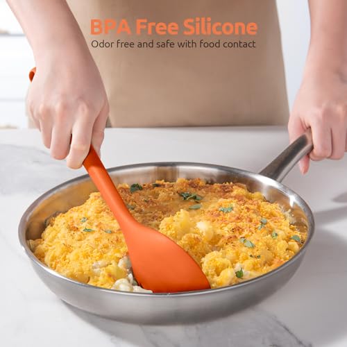 Silicone Cooking Spoon (Orange)