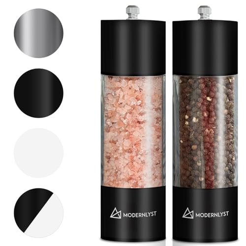 Manual Salt and Pepper Grinder Set of 2 (Black)