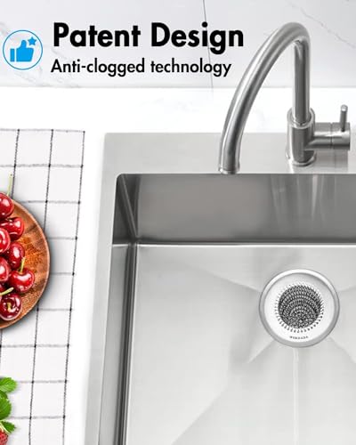 Upgraded Sink Drain Strainer (Bright Silver / 1-Pack)