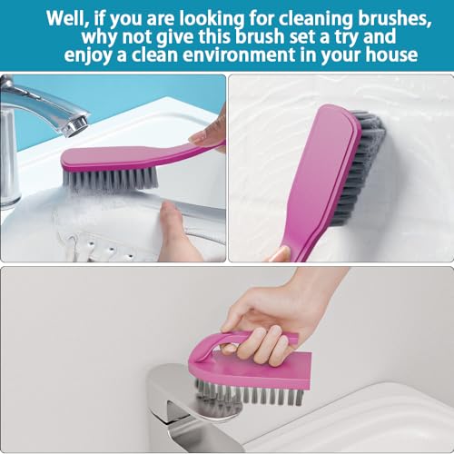 6 PCS Cleaning Brush (Purple)