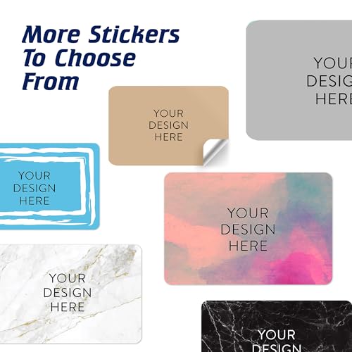 100 Custom Vinyl Stickers (Brown / 6x4)
