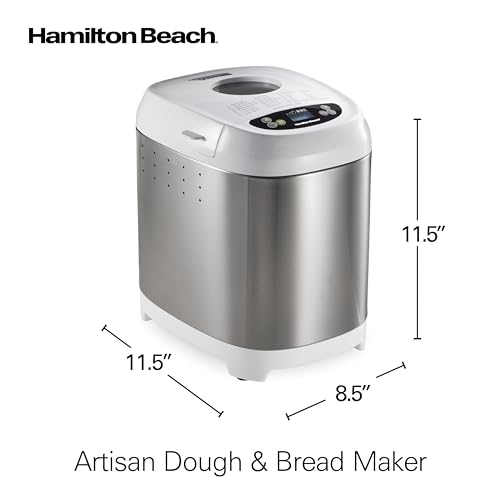 Digital Bread Maker Machine With Delay Start (White and Stainless Steel)