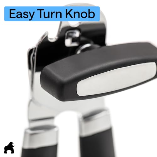 Upgraded Model Stainless Steel Manual Can Opener (Black)