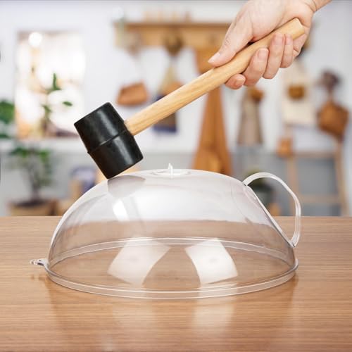 Microwave Splatter Cover for Food (10.5 inches (without water steamer) / Clear)