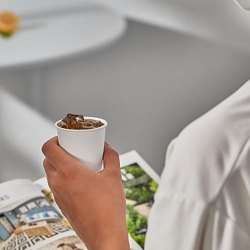 300Pack 4oz Disposable Paper Coffee Cups White Hot Coffee Cups (4oz)