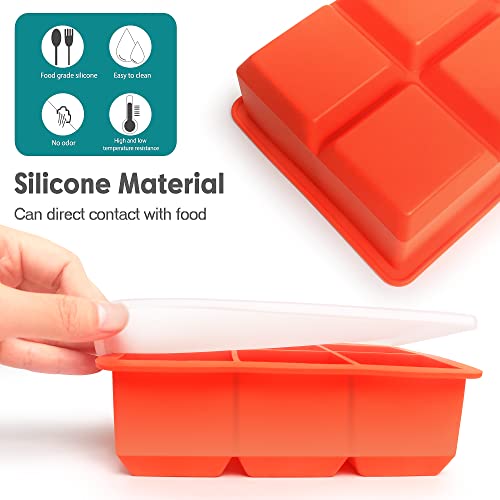 Silicone Ice Cube Trays (Blue)