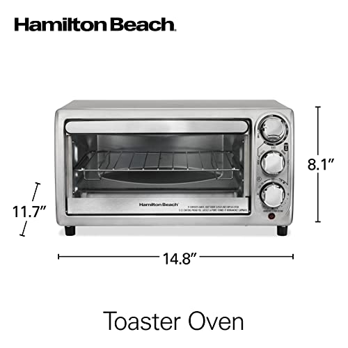 4 Slice Countertop Toaster Oven with 5 Cooking Modes
