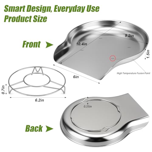Colander and Strainer Self Drainer Base Plate Stainless Steel for Kitchen