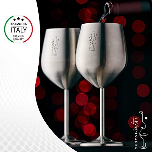 Stainless Steel Wine Glass (4 Count)