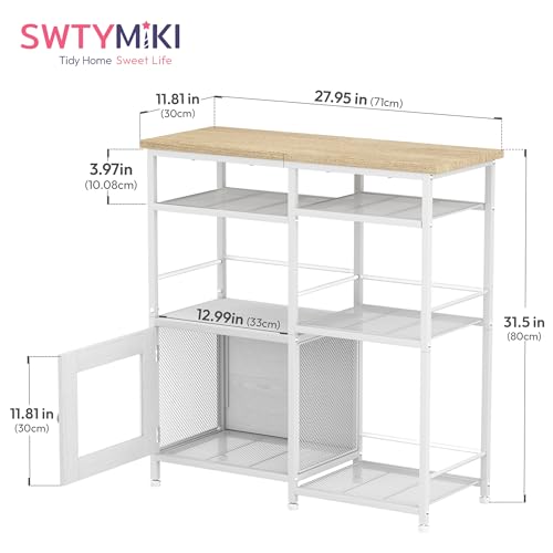 Coffee Bar Cabinet Station (White)