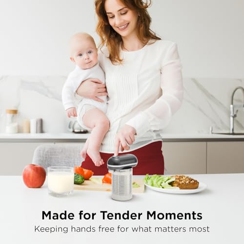 Mini Plus Rechargeable Electric Can Opener (Metal Gray)