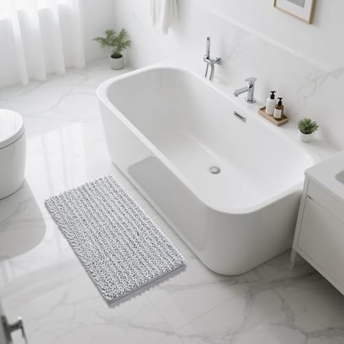 Large Bathroom Rugs Non Slip Washable 36x24 Inch