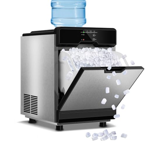 Nugget Ice Maker Countertop Dual Water Inlet Options (Nugget Ice Countertop-60LBS/24H)
