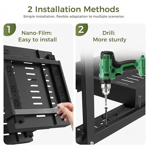 Expandable Pull Out Cabinet Organizer (Black / 15.7"D×12"-18.5"W)