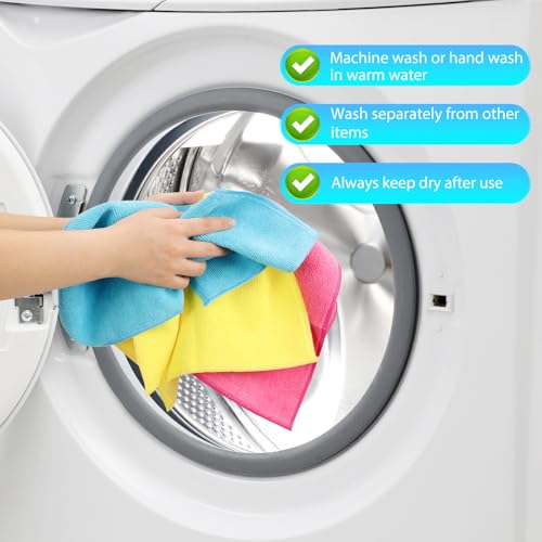 15Pcs Microfiber Cleaning Cloths (Assorted / 11.5x11.5inch-15Pack)