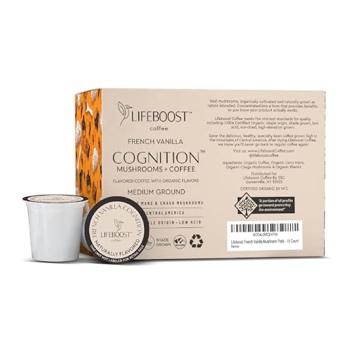 French Vanilla Cognition Mushroom K Cups (10 Count (Pack of 1))