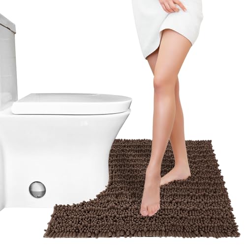 Toilet Rug U Shaped Washable 24x20 Inch