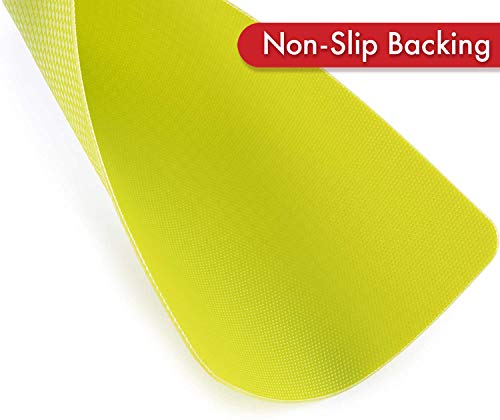 Heavy Duty Grippmat Flexible Cutting Board Set of Four (8 x 11 inches / Gray, Red, White and Green)