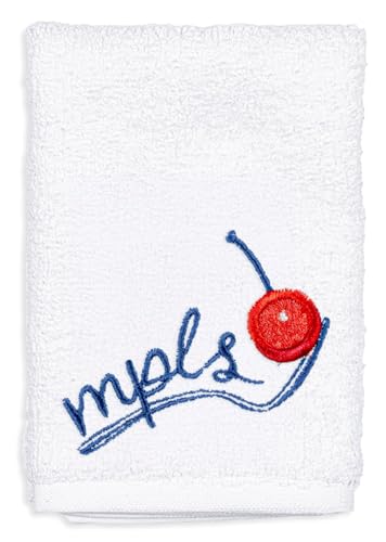 MÜkitchen SCRUBSY 100% Cotton Kitchen Dish Cloth with Built in Scrubber (Mn Cherry / 12X12)