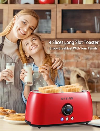 Toaster 4 Slice (Red)