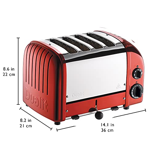 Classic 4 Slice NewGen Apple Candy Red Toaster