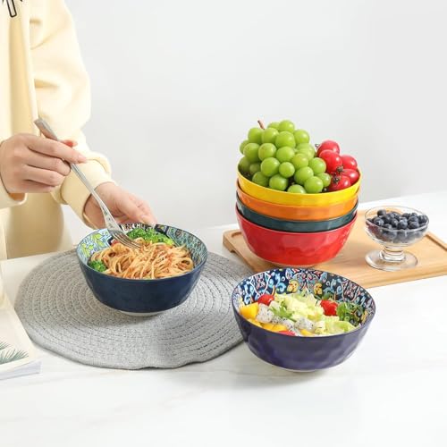 KitchenTour Cereal Bowls Set of 6 (26oz)