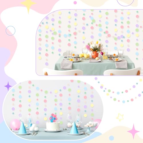 5 Pieces Circle Garland Banner Hanging (5 Count)