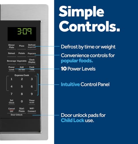 Smart Countertop Microwave Oven (Stainless Steel)