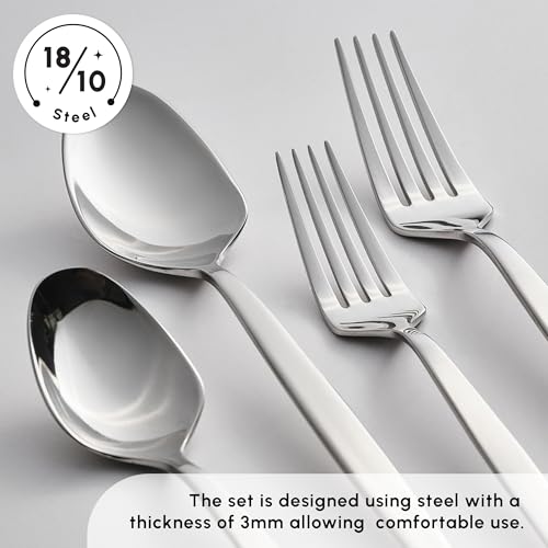 Thor 84 Piece Table Silverware Cutlery Set with Box