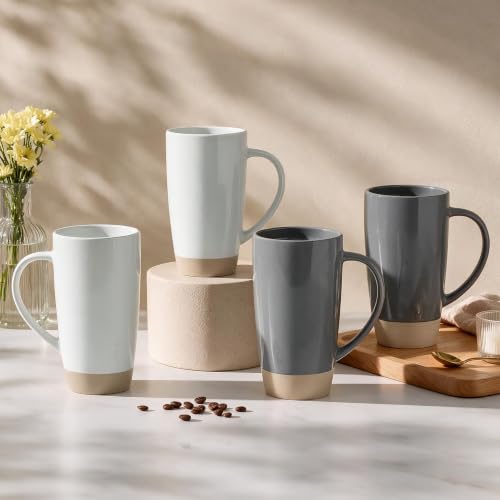 Milkyway Coffee Mugs (Milkyway-White and Dark Gray / 4pcs)