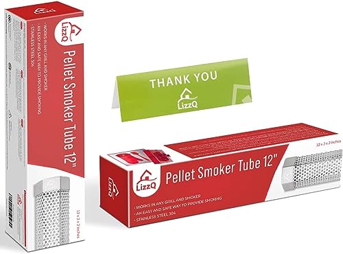 Premium Pellet Smoker Tube 12 inches (Smoker Tube + One Glove + Brush)
