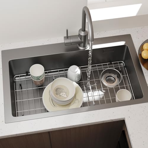 28-1/4" x 14-1/4" x 1-1/4" Stainless Steel Sink Rack for Bottom of Sink