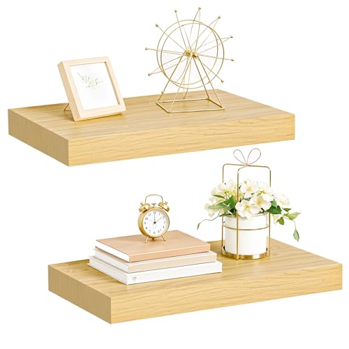 Floating Shelves for Wall (Natural / 15.7 Inches)